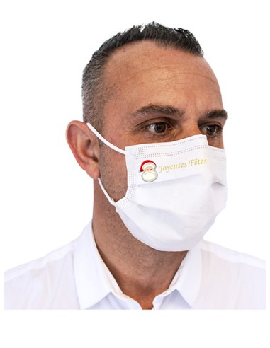 Masque chirurgical Père Noël 100 % français