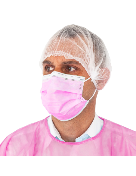 Masque chirurgical rose 100% français