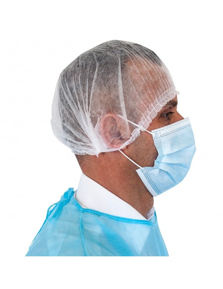 Masque chirurgical bleu 100 % français PRISM profil droit