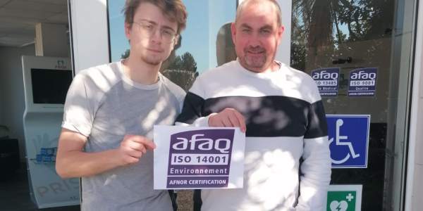 PRISM est certifiée ISO 14001