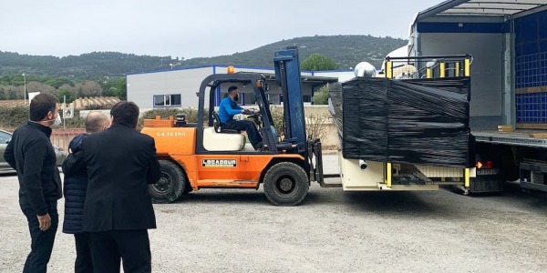 Llegada de la segunda máquina de fabricación de máscaras FFP2